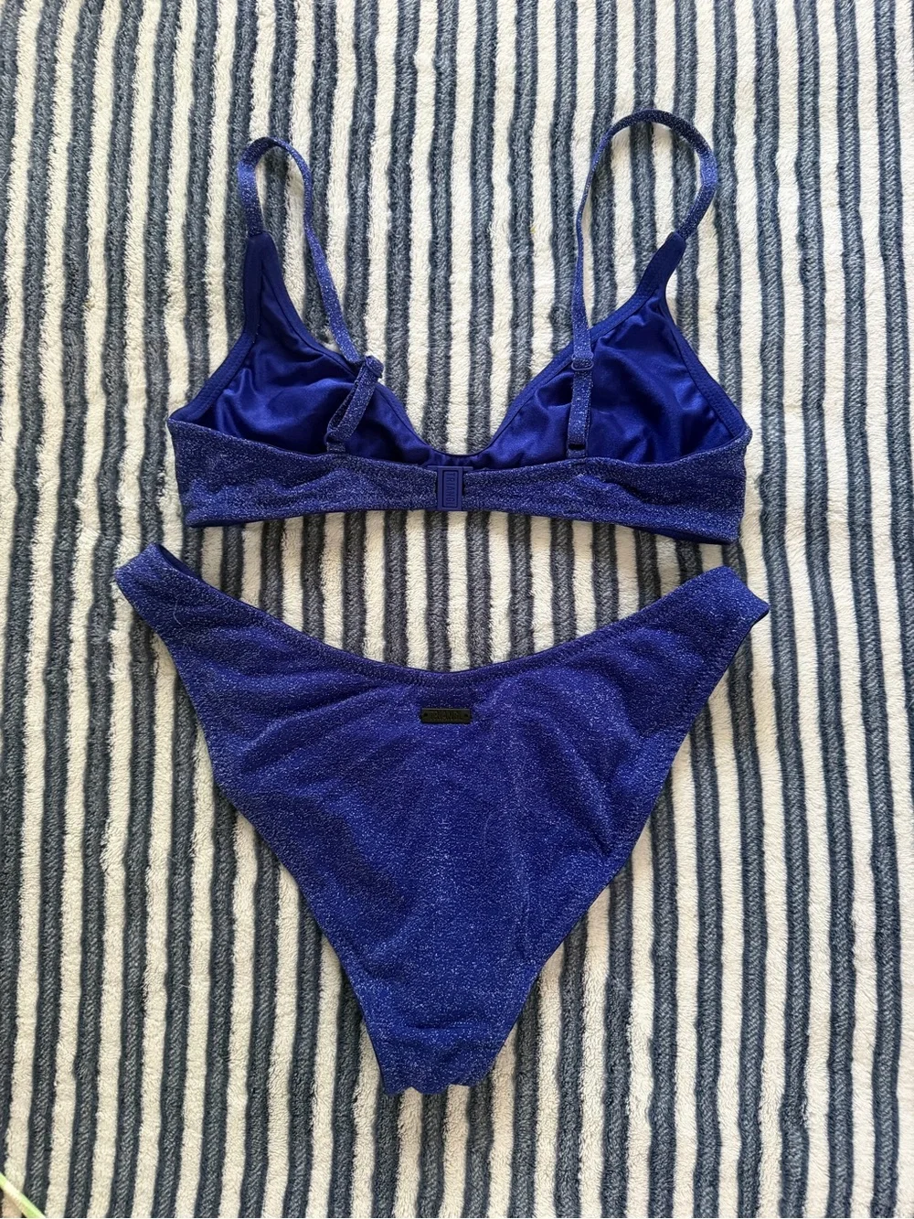 triangl swimwear Shimmery Royal Blue Two-Piece Bikini